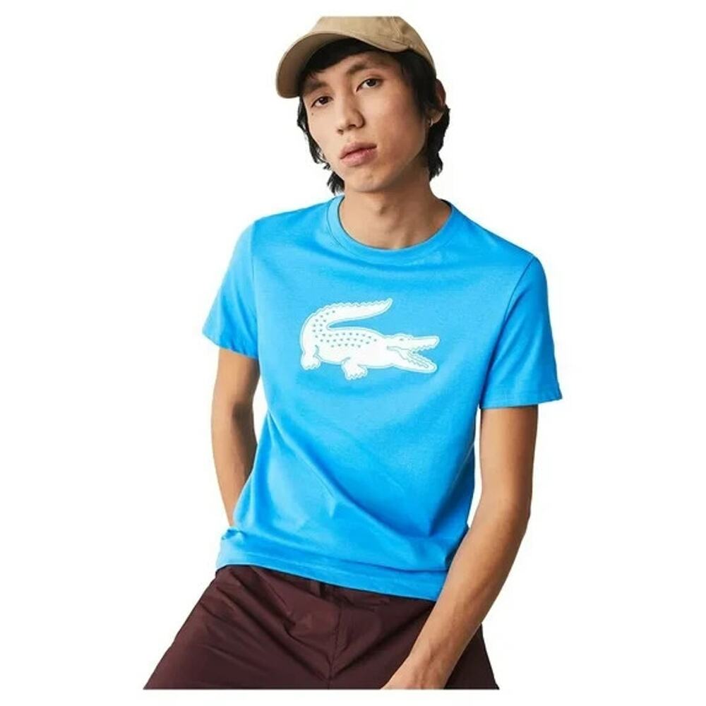 Lacoste Men's SPORT 3D Print Crocodile Breathable Jersey T-Shirt -